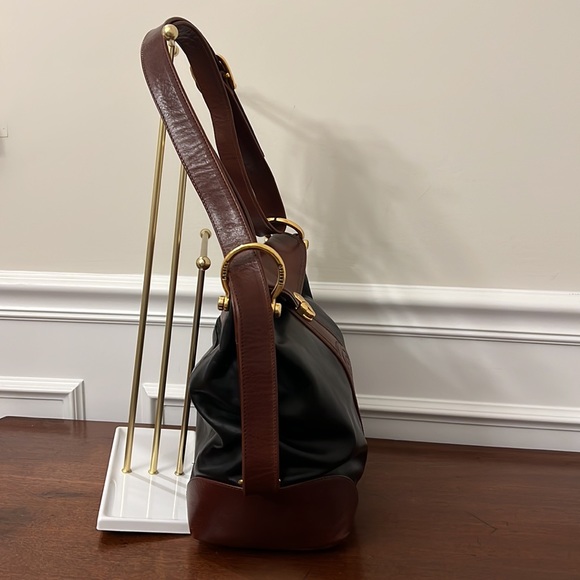 Marino Orlandi Italian made Black leather with Brown Leather Trim - Picture 8 of 16